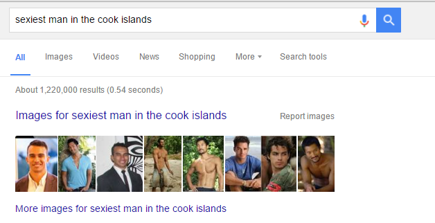 sexiest man reults cook islands